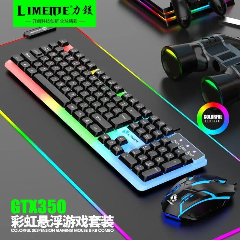 RGB Gaming Mouse Multicolor Portable ABS 50ml