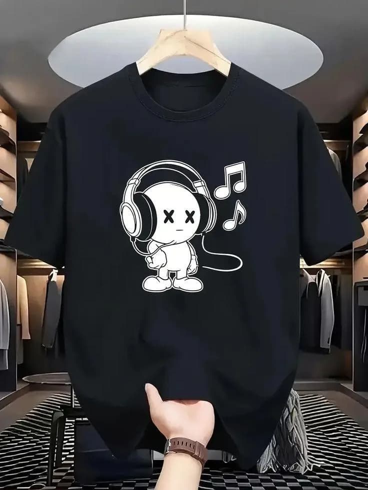 Men's Stylish Logo Printed T-Shirt  ( Breathable & Comfortable )