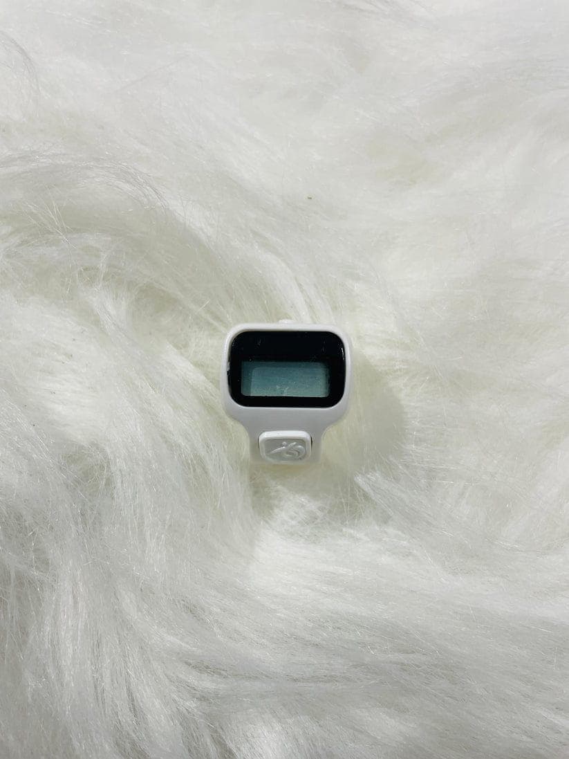 Digital Tally Counter White Plastic Lightweight Portable