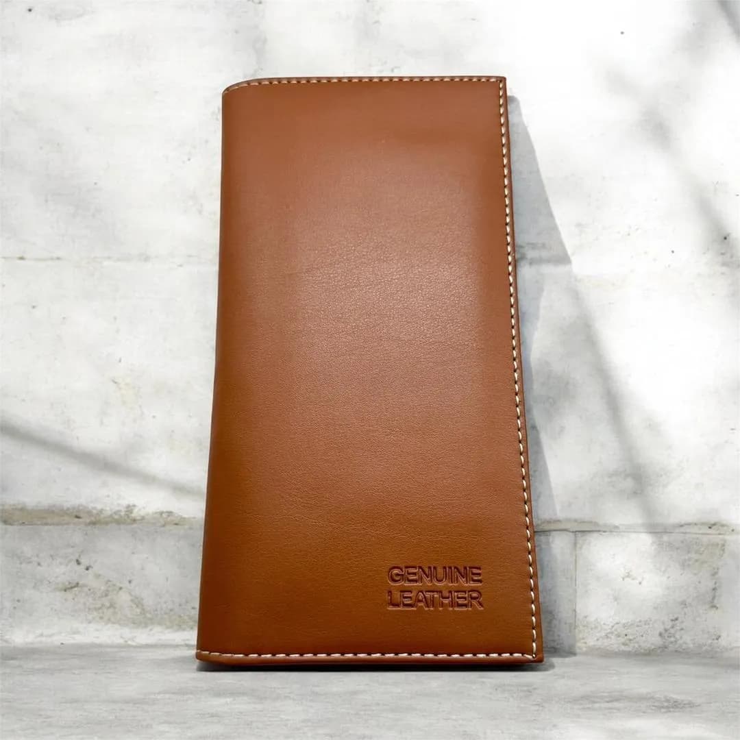 Men Leather Card Holder with 2 Cash Pockets