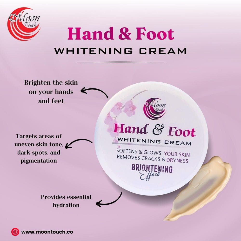 Whitening Cream for Hands & Feet - Brightens & Hydrates