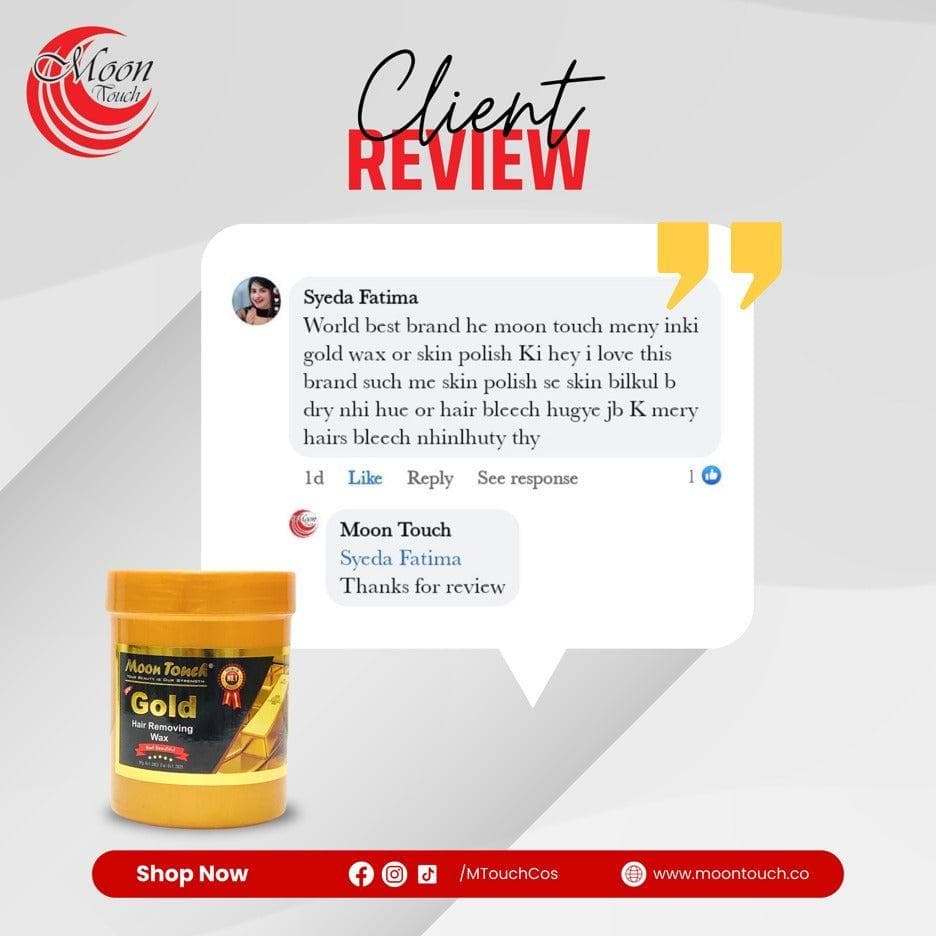 Gold Hair Wax for Smooth Skin Removal