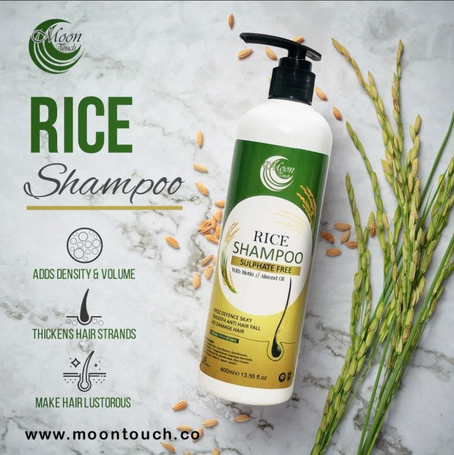 Sulphate Free Rice Shampoo 400ml All Hair Types