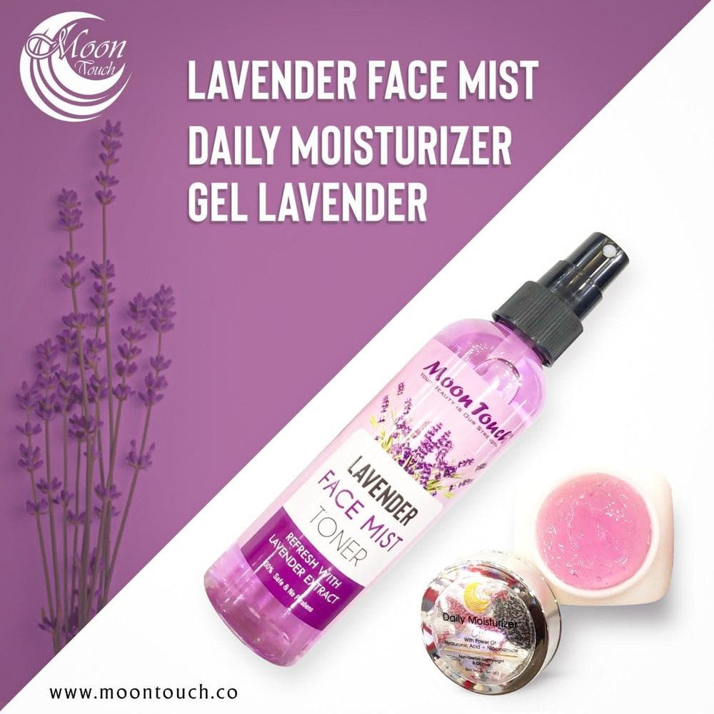Lavender Face Mist & Gel Set for All Skin Types
