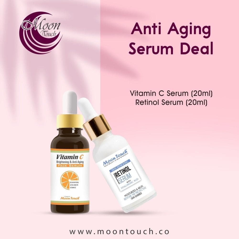 Anti-Aging Serum Duo with Retinol & Vitamin C for All Skin Types