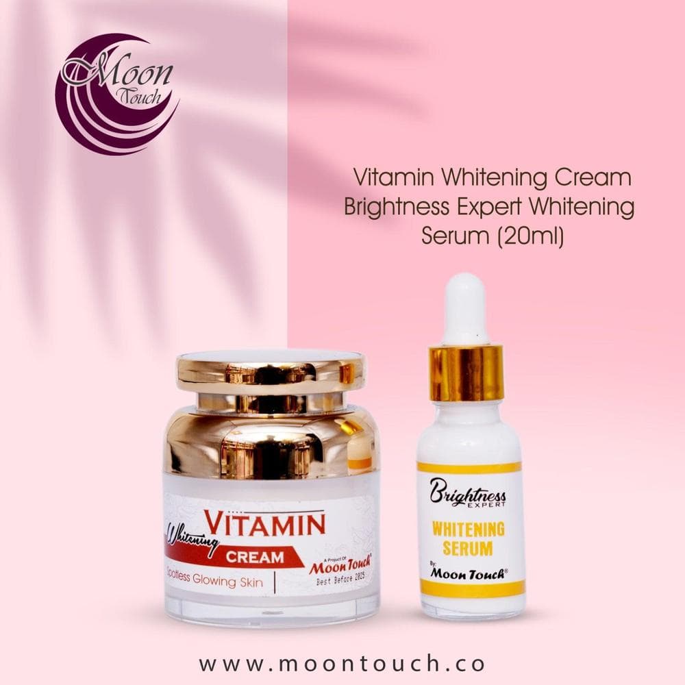 Vitamin Whitening Cream & Serum + Free Mini Tint for All Skin Types