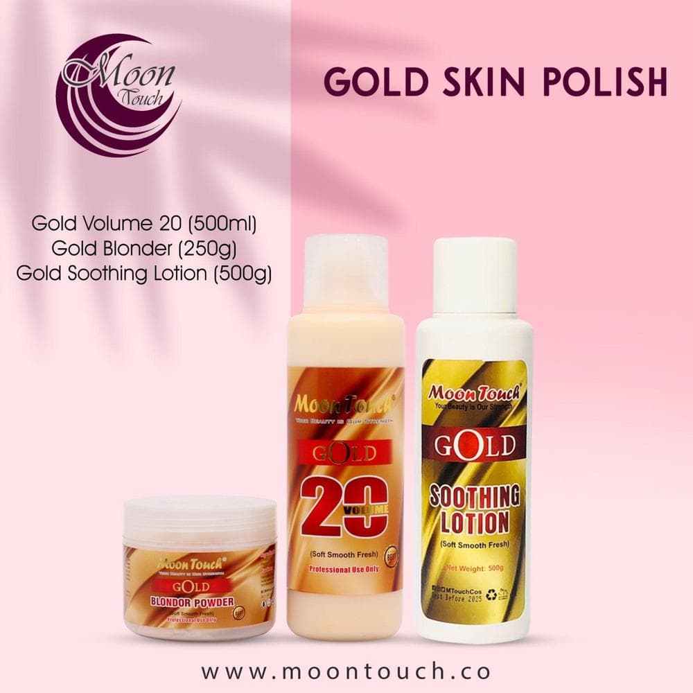 Gold Skin Polish & Lotion Set