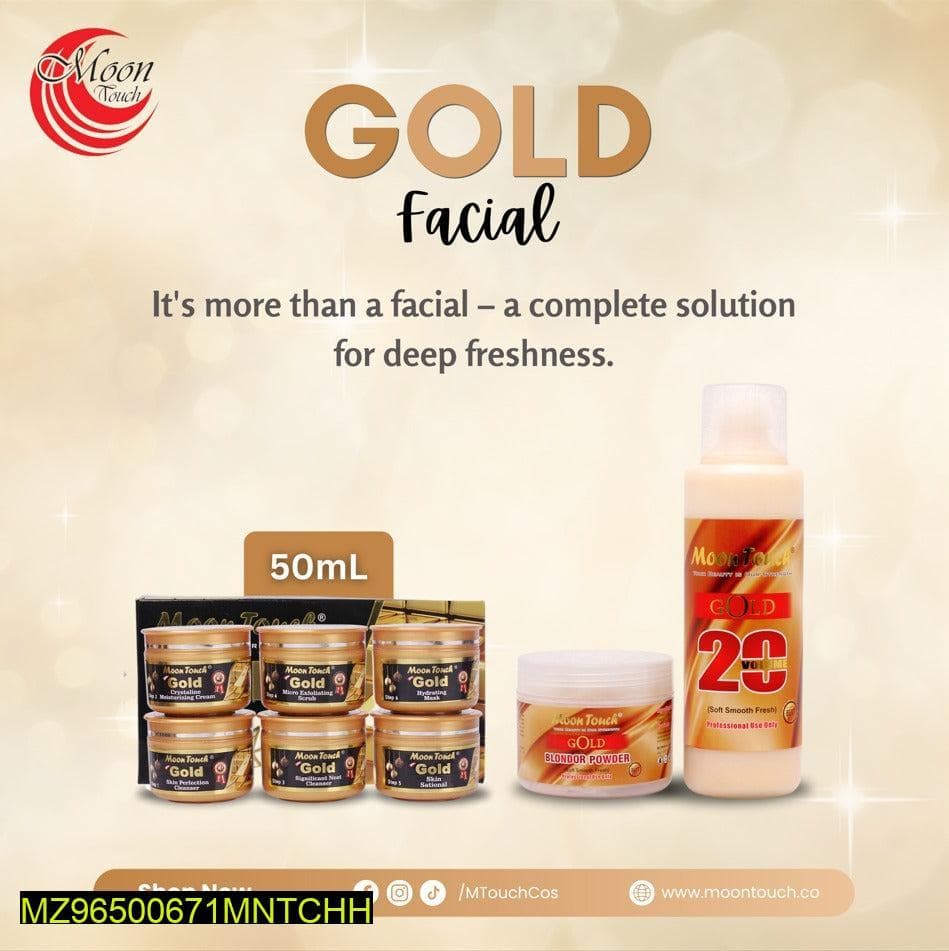 Gold Facial Set 50ml + 500ml + Free Soothing Gel