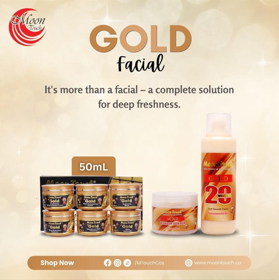 Gold Facial Set 50ml + 500ml + Free Soothing Gel