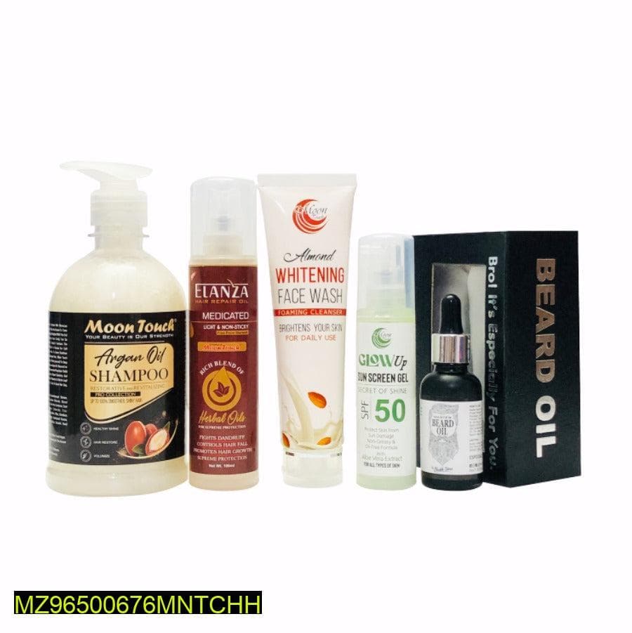 Premium Quality Men's Skincare Care Set with Onion Hair Oil