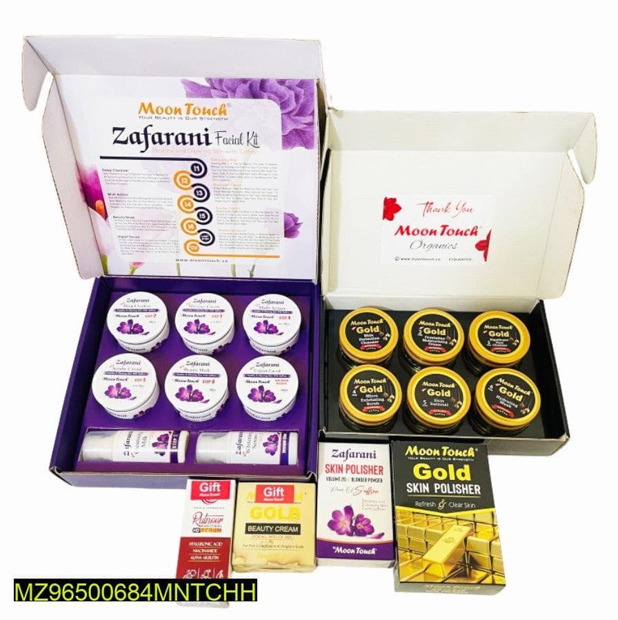 Moon Touch-Gold + Zafarani Skincare Set 16 Pcs