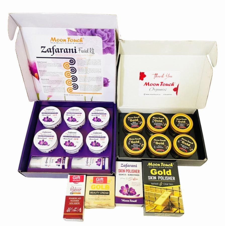 Moon Touch-Gold + Zafarani Skincare Set 16 Pcs