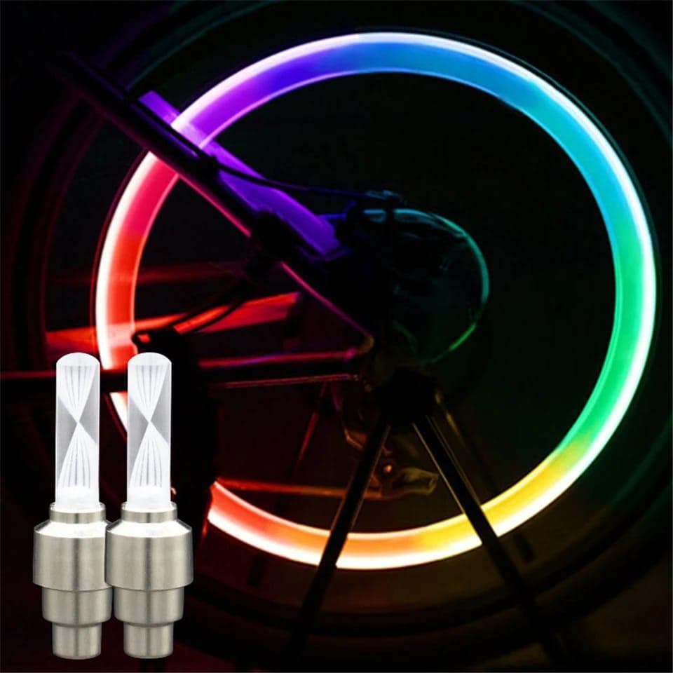 Multicolor LED Bike Lights with Battery