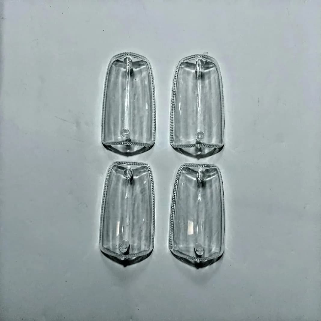 70cc Bike Indicator Covers Crystal White ABS 4Pcs