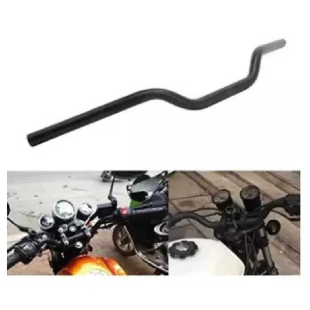Black Aluminum Motorcycle Handlebar for Pakistani Rides