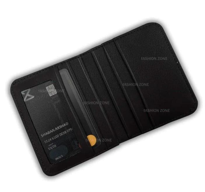 Black Leather Wallet for Men, Multiple Card Slots, Cash Pocket, Lightweight, New Arrival, Best Price in Pakistan