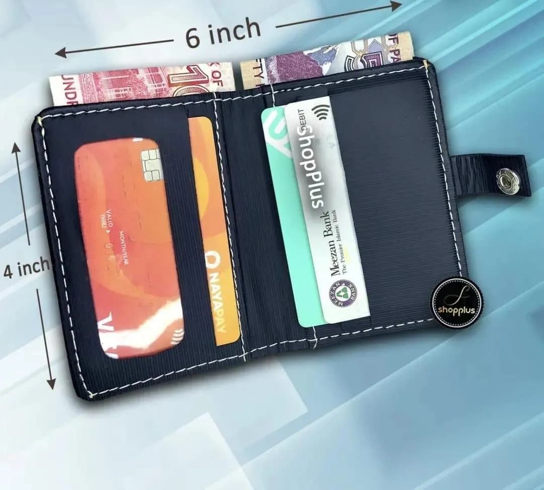 Men's Slim Leather Card Holder Wallet Multicolor