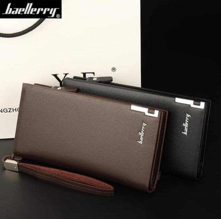 Baellerry PU Leather Long Wallet Multicolor Unisex