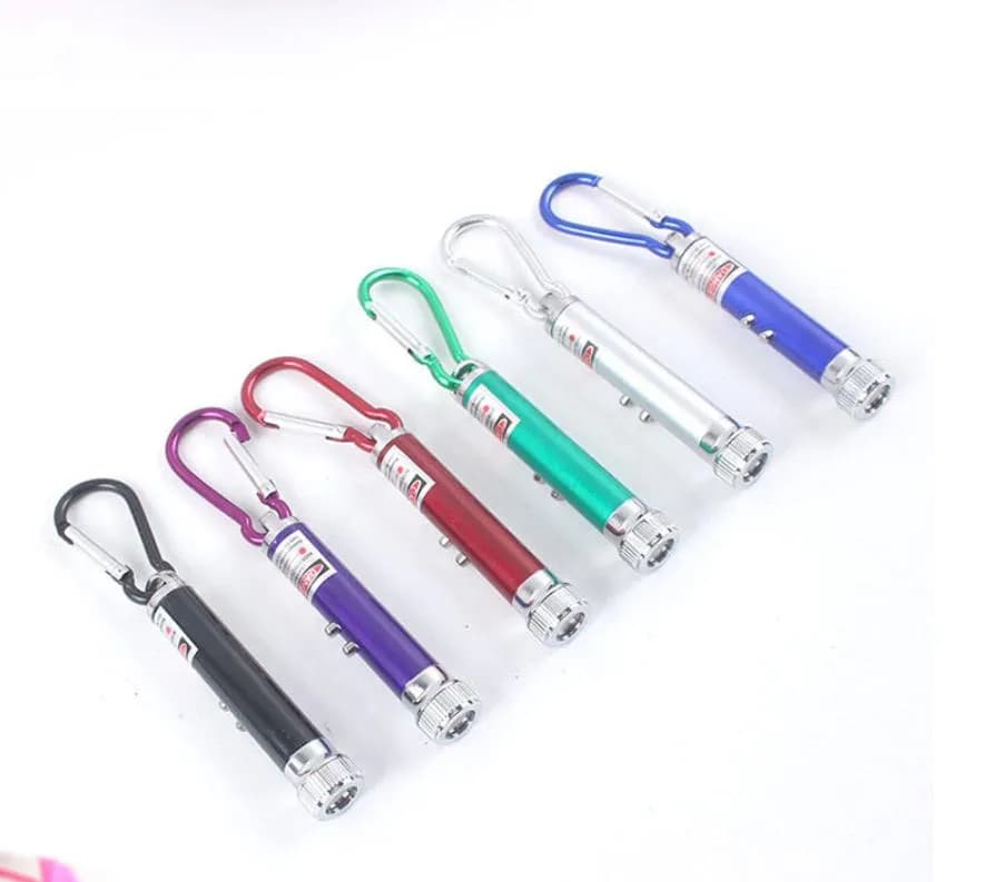3-in-1 Laser Pointer Multicolor Keychain for Students & Professionals