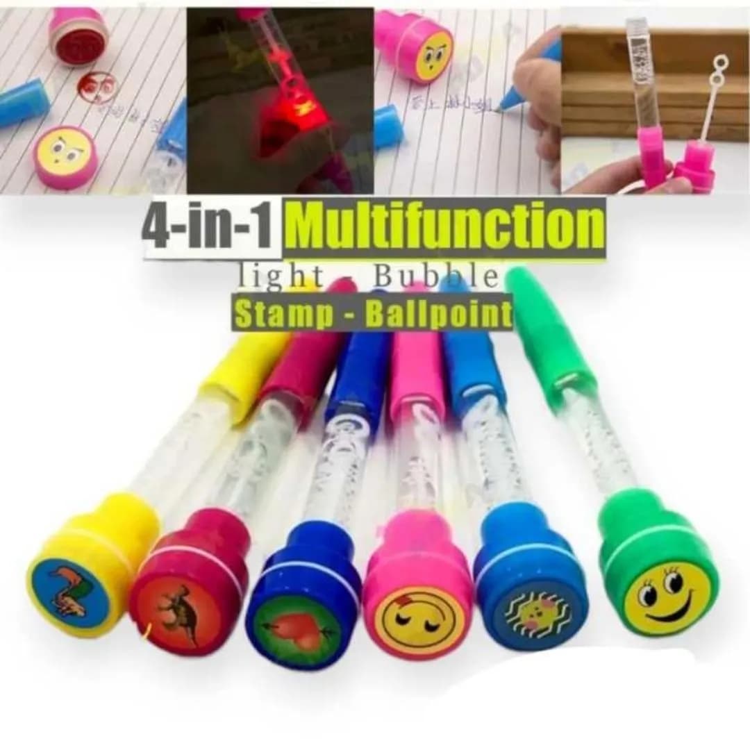 Multicolor Bubble Stamp Pens Set of 2 for Kids
