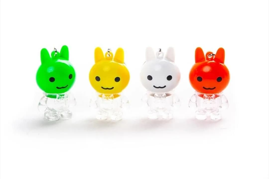Mini Multicolor LED Keychain Light ABS Plastic