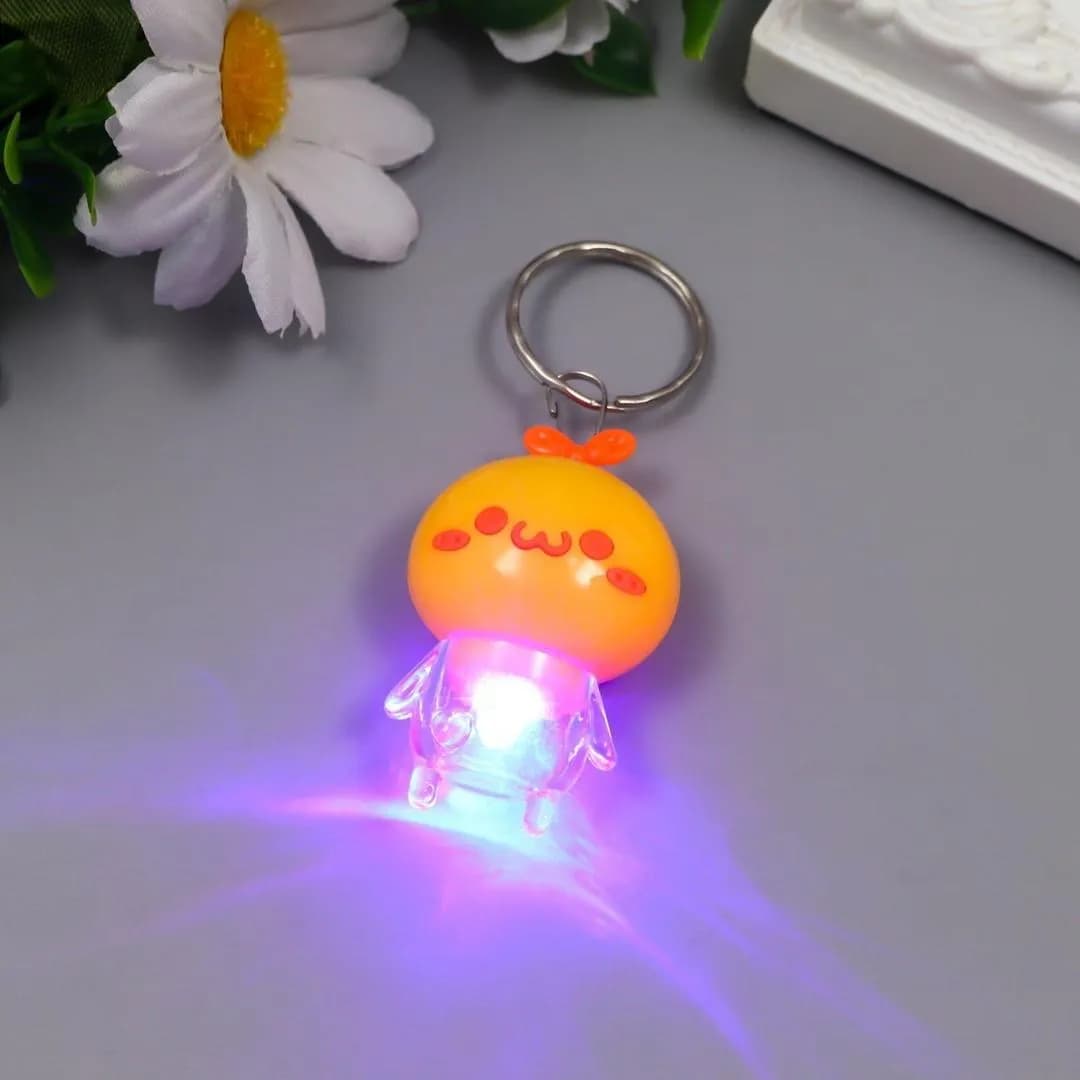 Multicolor Mini Keychain Lights with Bunny Design