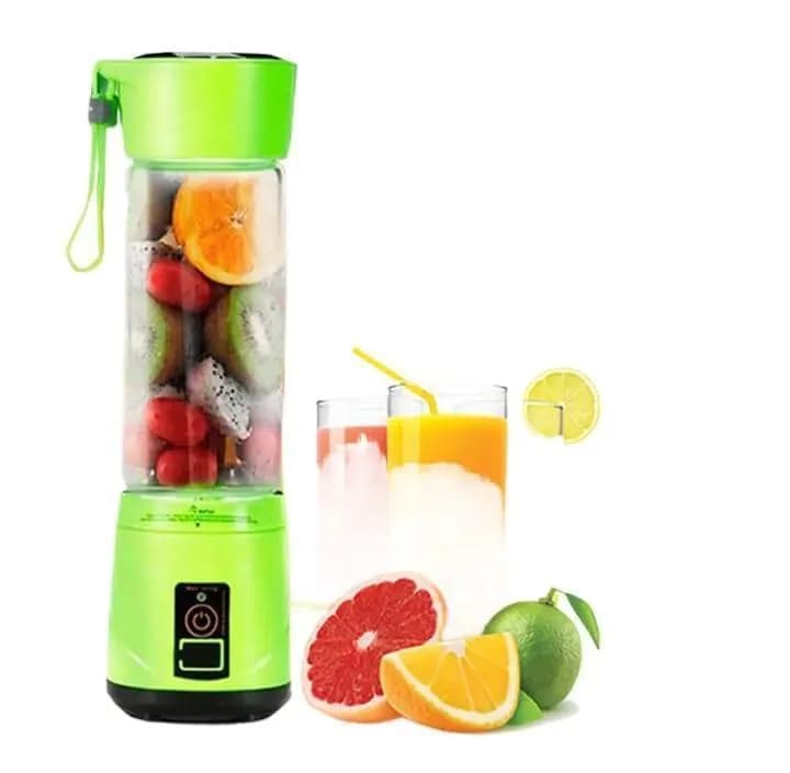 Portable Electric Juicer 6 Blade ABS Blue