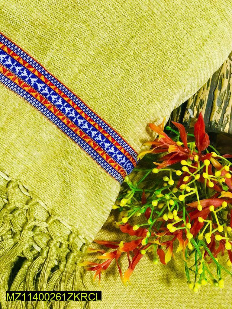 Men's Velvet Shawl Green Nishat 2.5 Yard