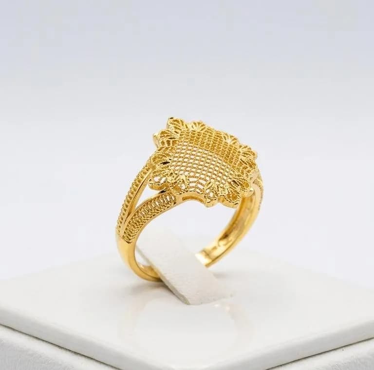 Gold Dragon Engraved Ring for Men