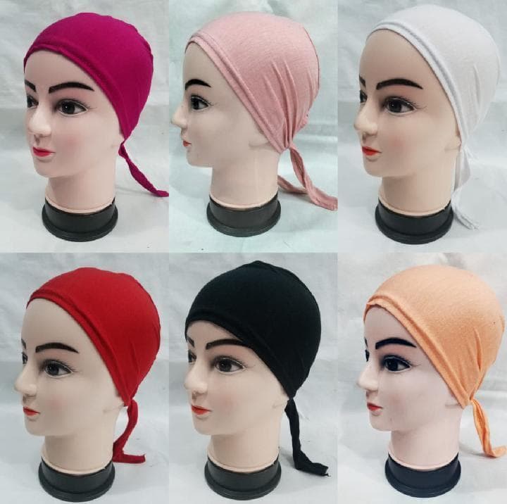 Pack of 6 Lightweight Hijab Caps for Daily Wear in Pakistan