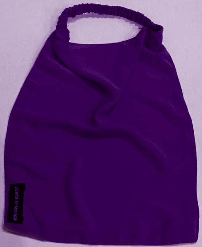 Purple Chiffon Hijab Women Lightweight Daily Wear