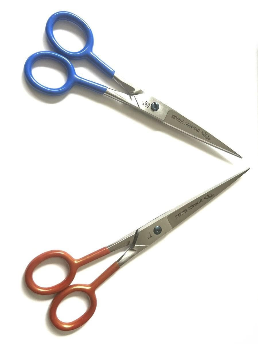 Stainless Steel Hair Scissors Blue Grip Professional Use