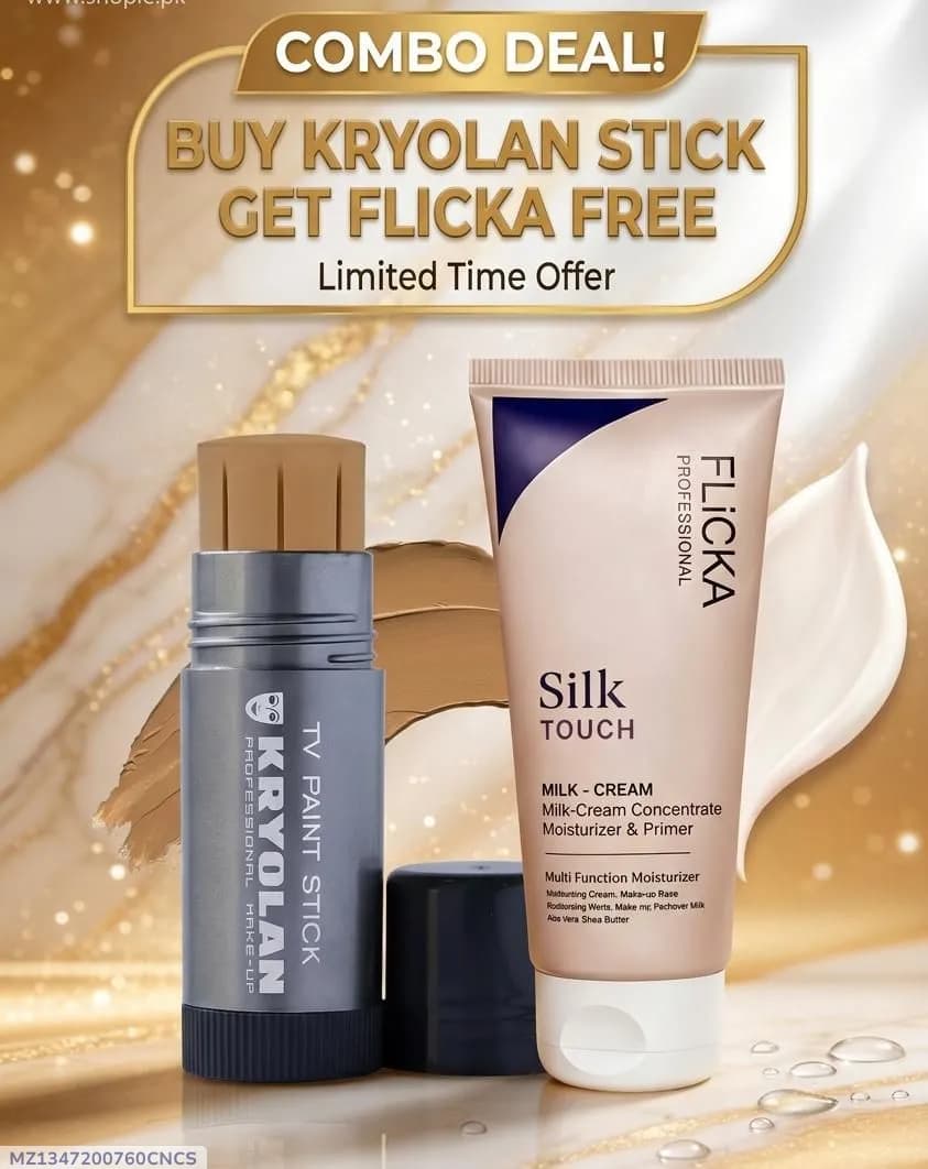 Kryolan Stick + Flicka Free 2 in 1 Smooth Skin Primer & Stick Combo