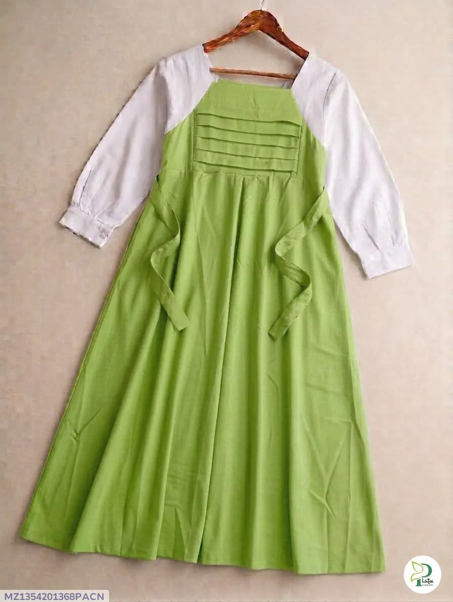 1 Pc Women's Stitched Georgette Plain Maxi