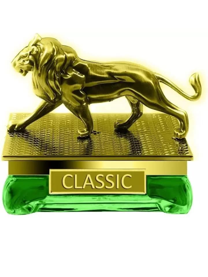 Lion Car Perfume Gold Green Classic Design