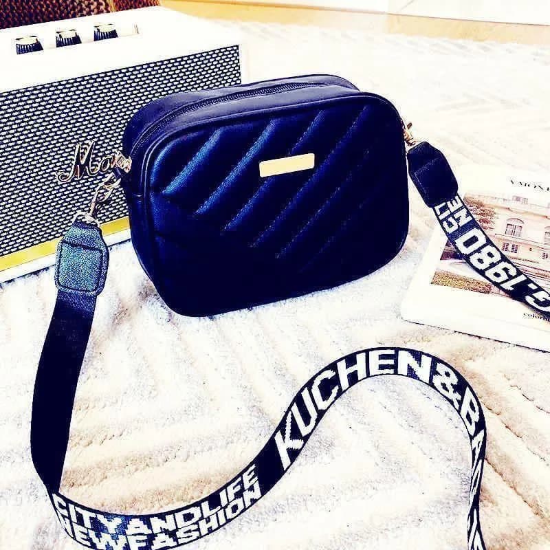 Blue Velvet Crossbody Bag for Girls