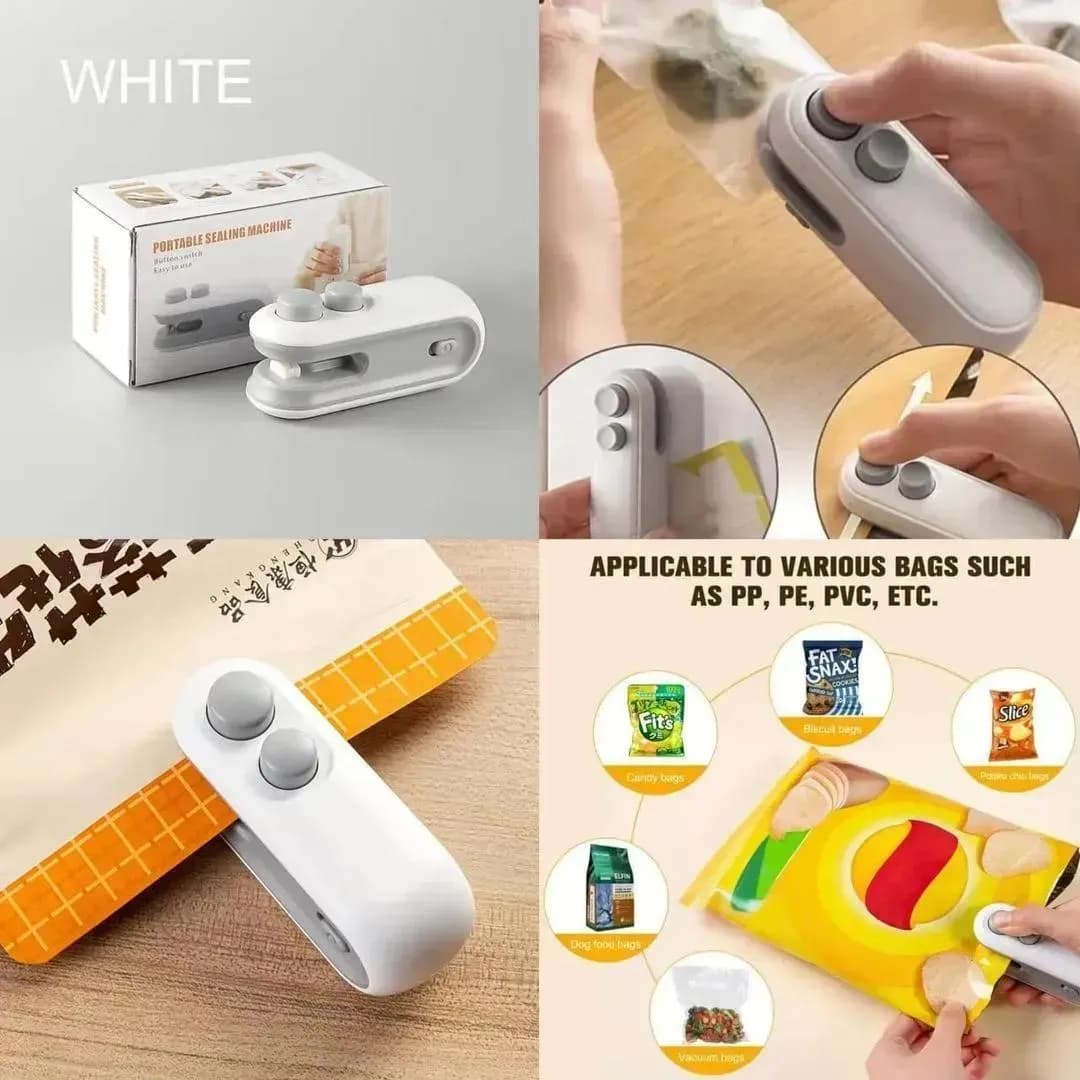Rechargeable 2-in-1 Food Sealer & Cutter