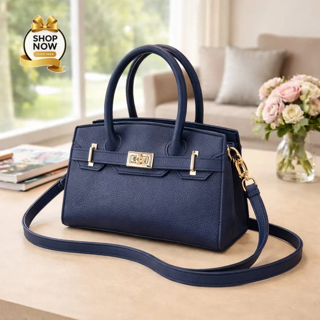 Women's Rexine Plain Hand Bag