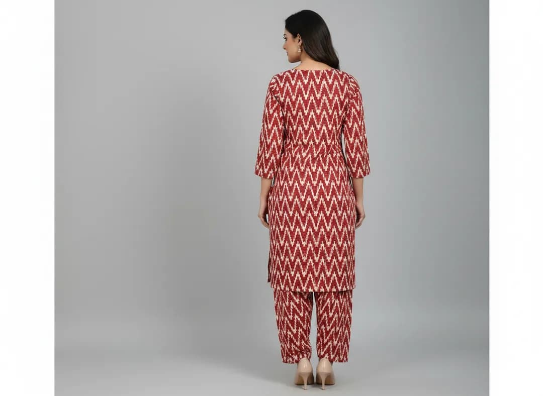 Stylish 2 Pcs Women's Unstitched Printed Suit