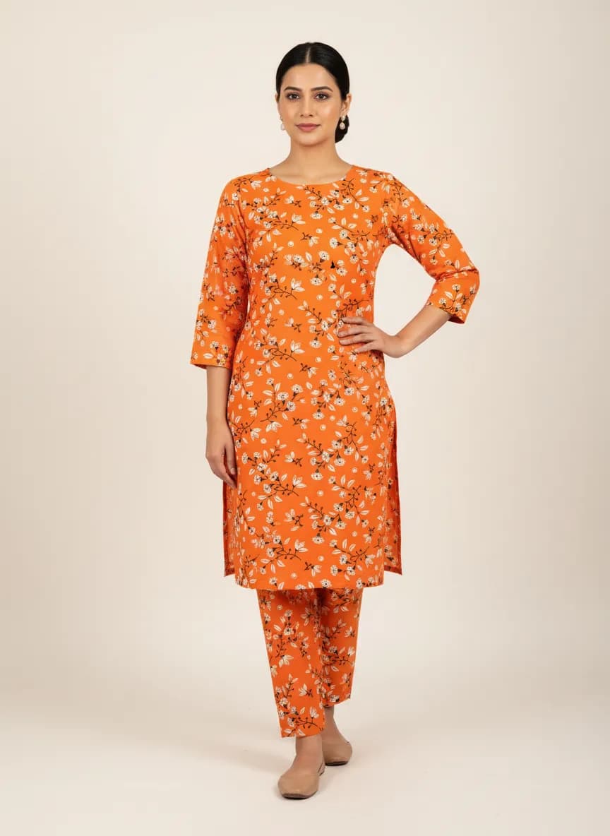 Stylish 2 Pcs Women's Unstitched Printed Suit