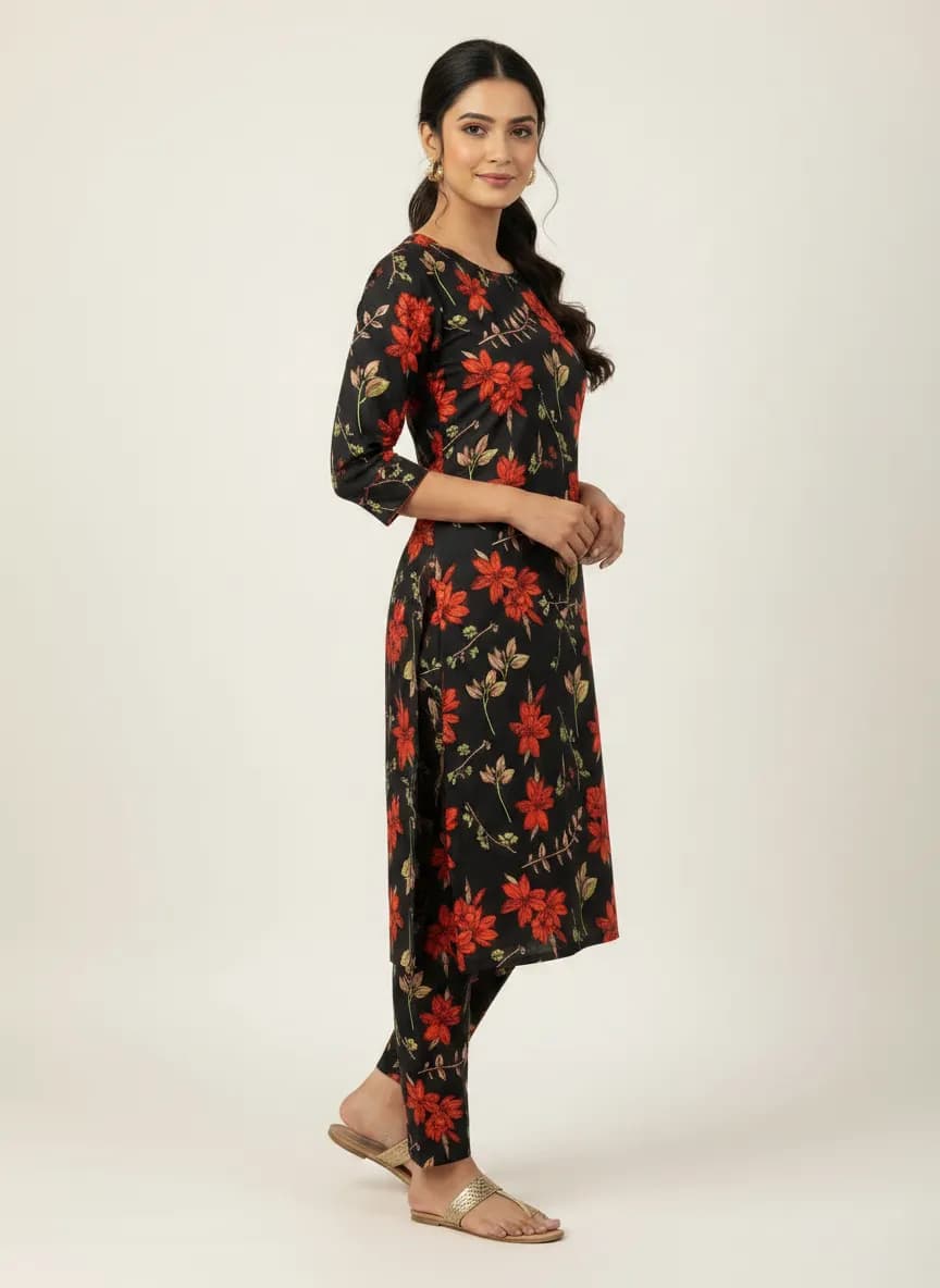 Stylish 2 Pcs Women's Unstitched Printed Suit