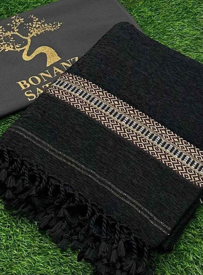 Black Velvet Shawl 3 Yards Elegant Formal Wear