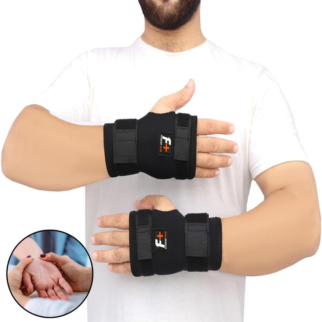 Men Adjustable Black Latex Wristband 2 Pcs