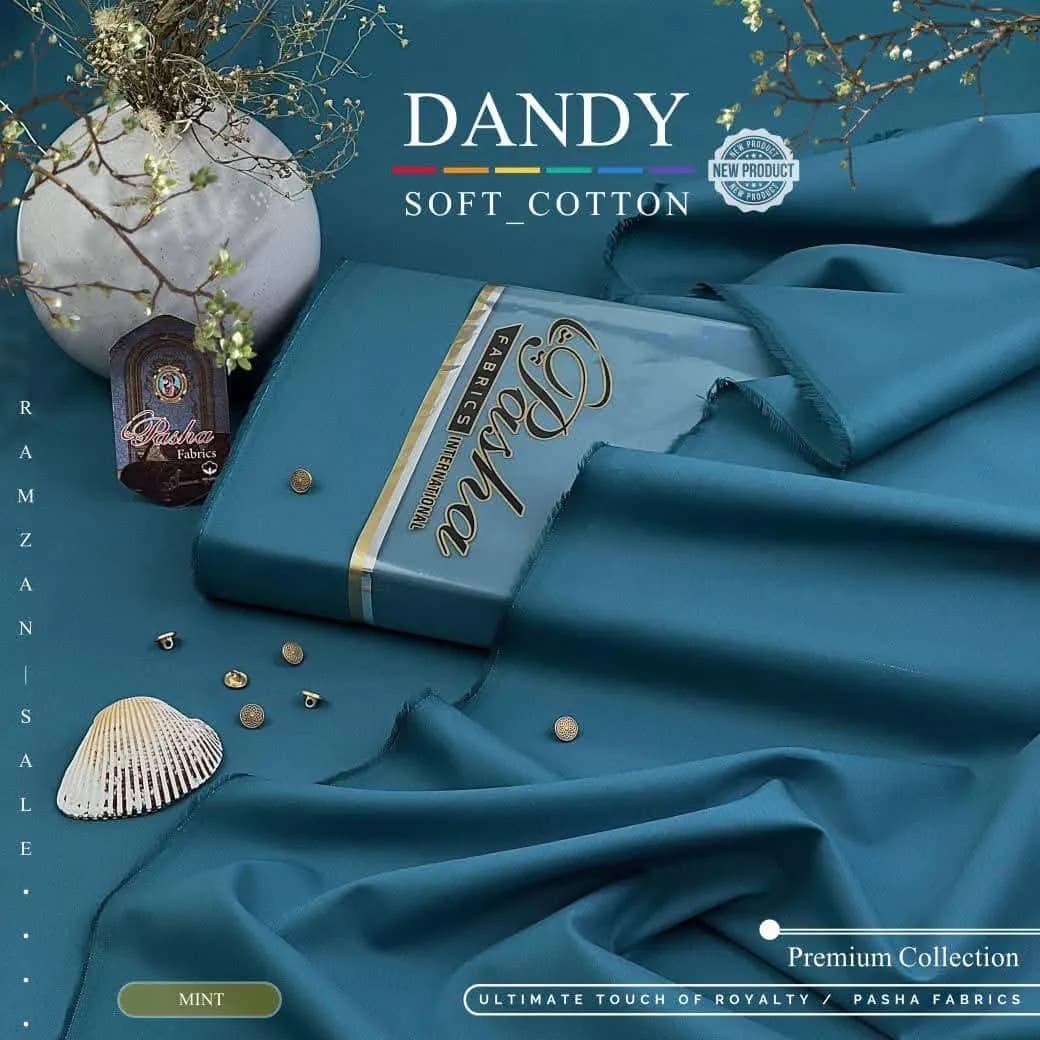Soft Cotton Dandy Suit Teal Premium Collection