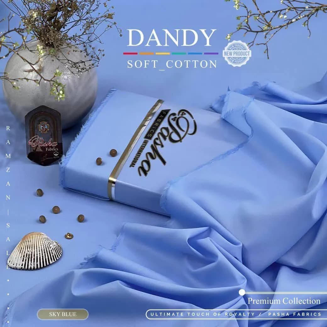 Blue Soft Cotton Men Suit with Brand Tag