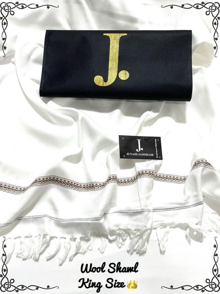 Men Wool Plain Shawl Off White 3M Winter Warm