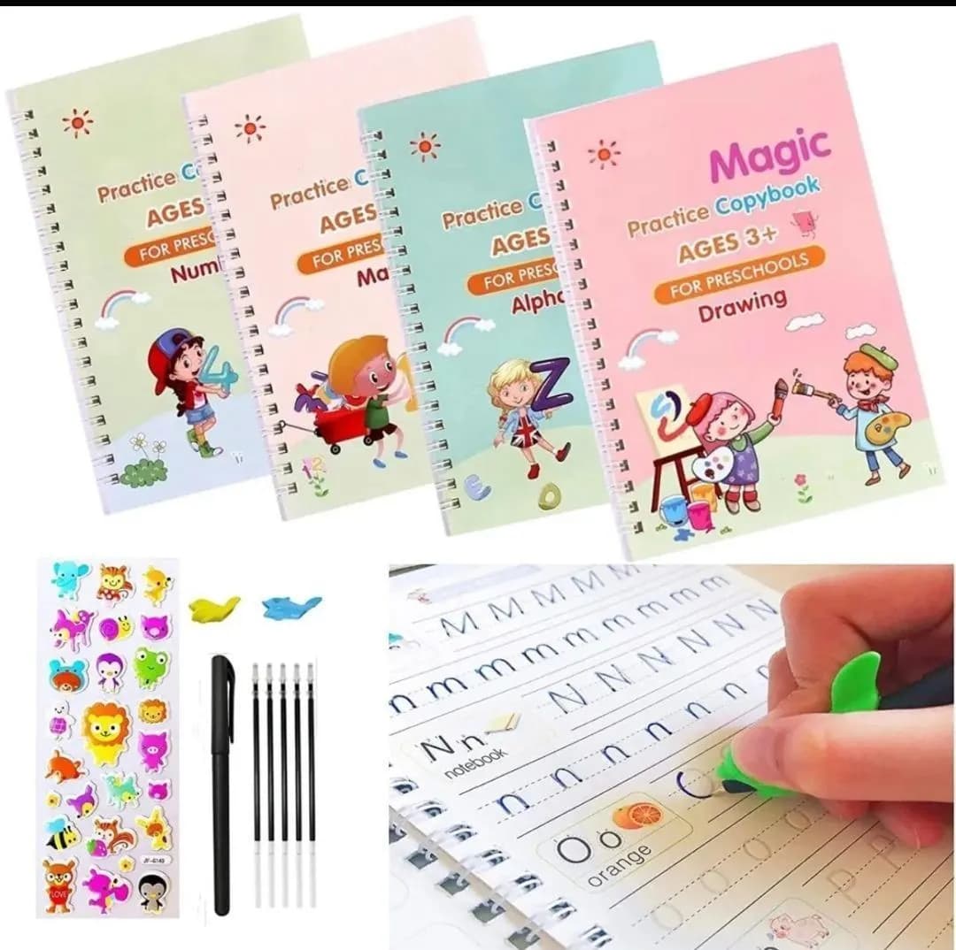 Magic Book Writing Practice Set for Kids 3+