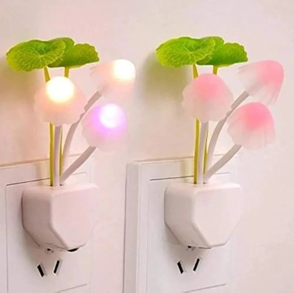 Rechargeable Flower Night Lamp with Color-Changing LED