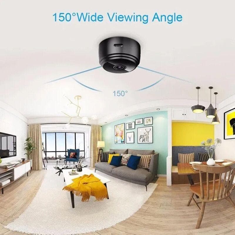 WIFI 360 Degree Security Camera Black