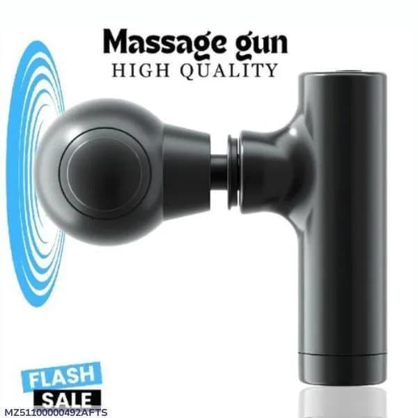 Mini Massager Gun Black ABS Plastic
